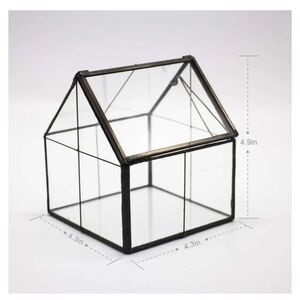 Glass Plant Terrarium Container Wardian Case Indoor 5.0"x4.3"x4.3"